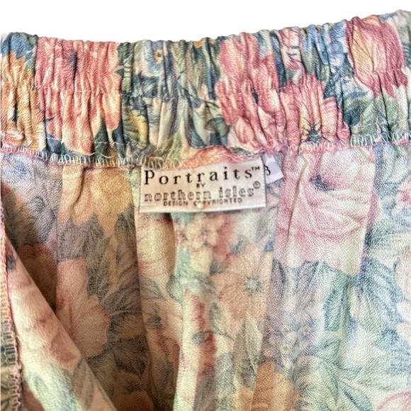 Vintage Pastel Floral Skirt, Size 8 - Picture 3 of 3